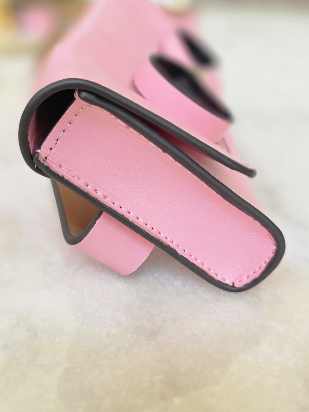 Kate Spade New York Pink Bow Belt Bag Adjustable Genuine Leather - Picture 11 of 14